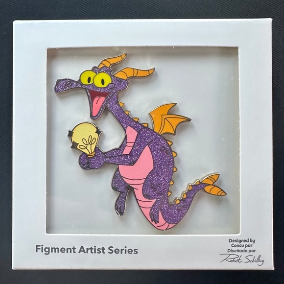 Disney Other - 2023 Disney Parks Epcot Figment Lightbulb Artist Series Mini Jumbo LE Pin - NEW